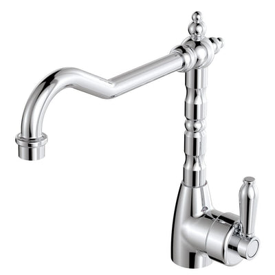 Fienza Eleanor Shepherd's Crook Kitchen Sink Mixer, Chrome