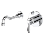 Fienza Eleanor Wall Mixer Basin/Bath Set 215mm Outlet, Chrome
