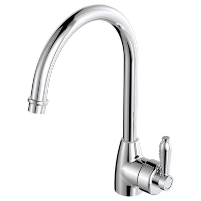 Fienza Eleanor Gooseneck Kitchen Mixer, Chrome