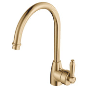 Fienza Eleanor Gooseneck Kitchen Mixer, Urban Brass