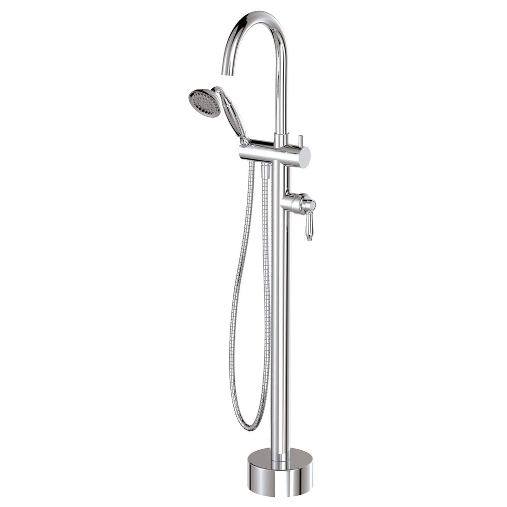 Fienza Eleanor Floor Mixer And Shower, Chrome