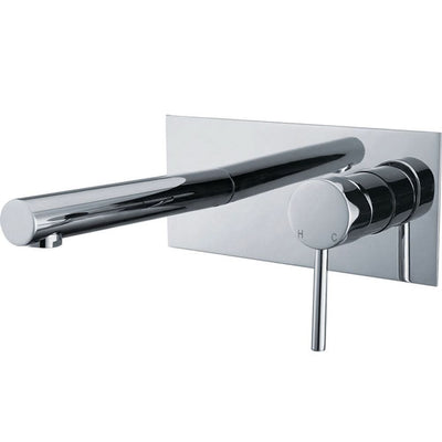 Fienza Isabella Wall Basin Mixer With Spout, Chrome