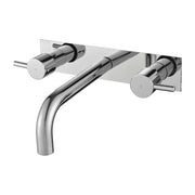 Fienza Isabella Wall 3 Piece Basin Set With Cover Plate, Chrome