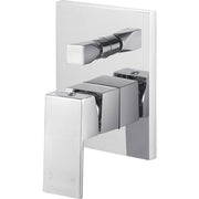 Fienza Jet Square Wall Mixer Diverter Shower, Chrome