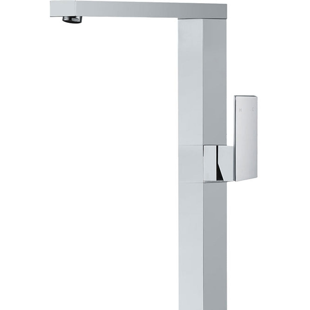 Fienza Jet Floor Mounted Bath Mixer, Chrome