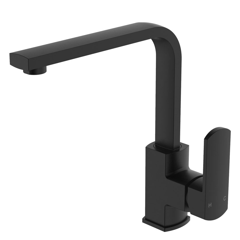 Fienza Koko Swivel Sink Mixer, Matte Black