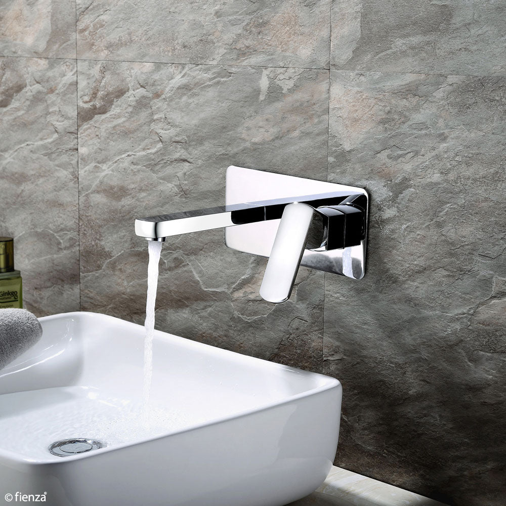 Fienza Koko Wall Mixer With Spout, Chrome