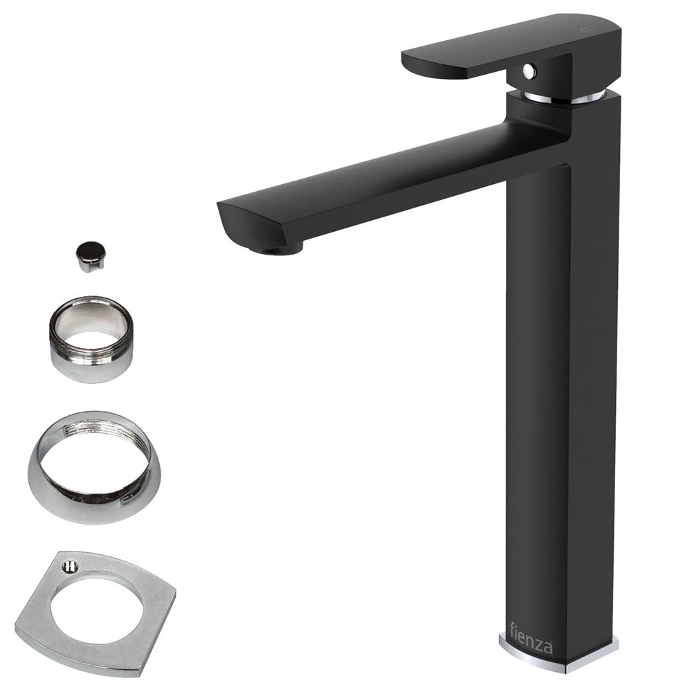 Fienza Koko Tall Basin Mixer, Matte Black