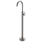 Fienza Empire Slim Floor Mounted Basin/Bath Mixer, Gun Metal