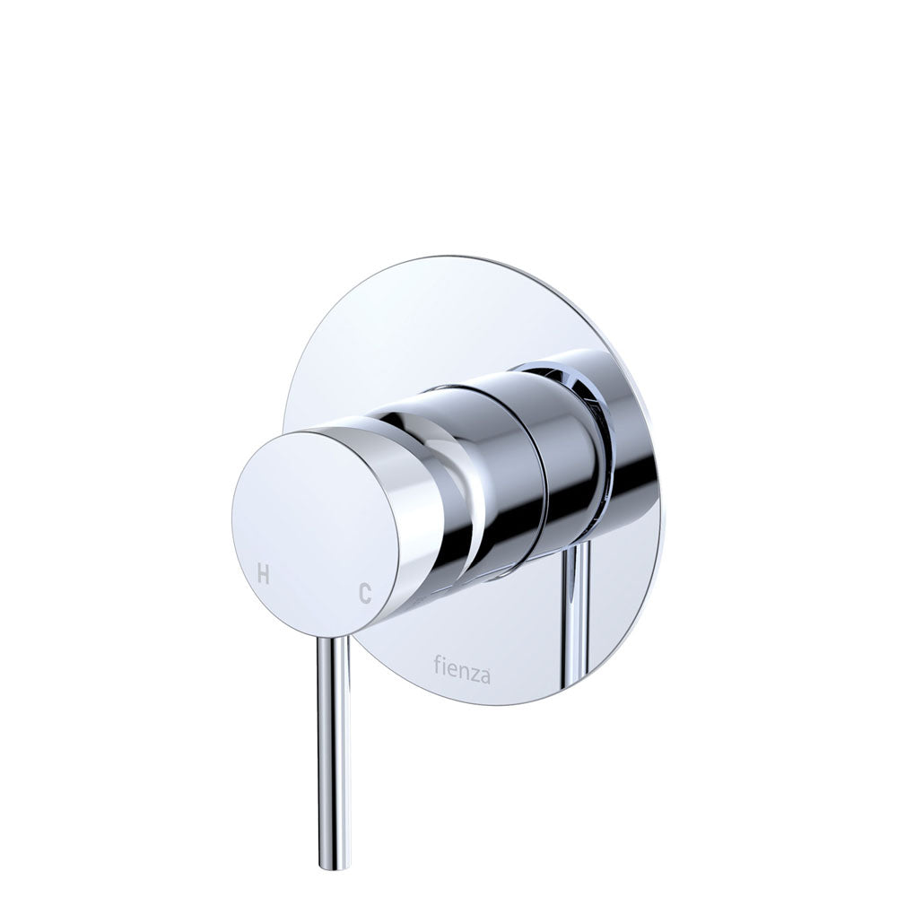 Fienza Kaya Wall Mixer Large Round Plate, Chrome