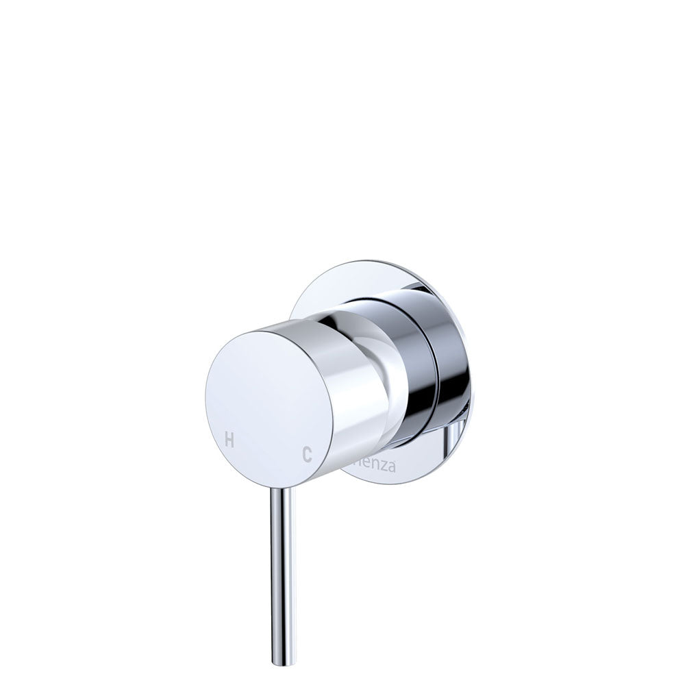 Fienza Kaya Wall Mixer Smallll Round Plate, Chrome