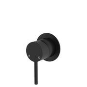 Fienza Kaya Wall Mixer Smallll Round Plate, Matte Black
