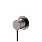 Fienza Kaya Wall Mixer Smallll Round Plate, Gun Metal