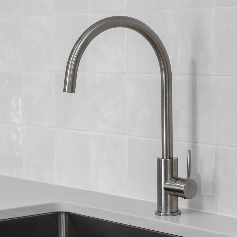 Fienza Kaya Sink Mixer, Brushed Nickel