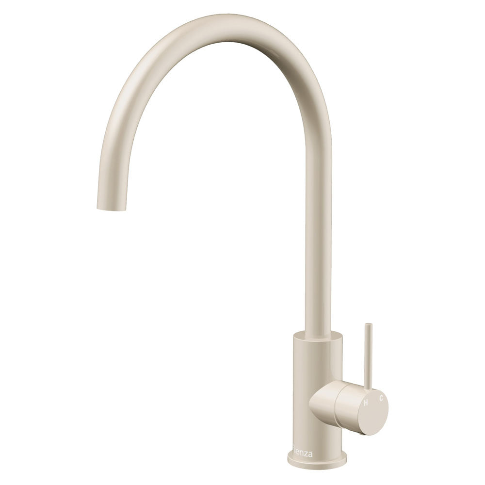 Fienza Kaya Sink Mixer Gloss Warm, White