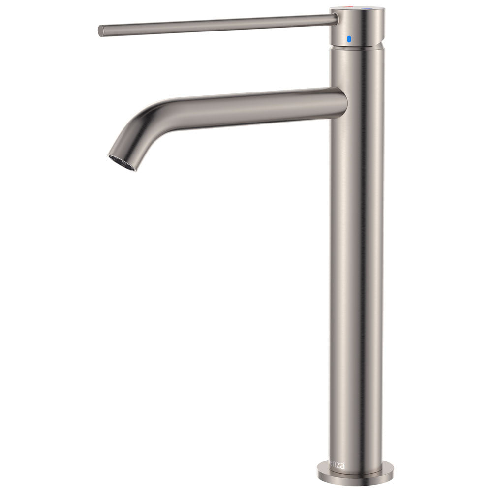 Fienza Kaya Care Tall Basin Mixer, Brushed Nickel