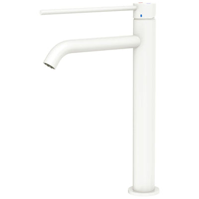 Fienza Kaya Care Tall Basin Mixer, Matte White