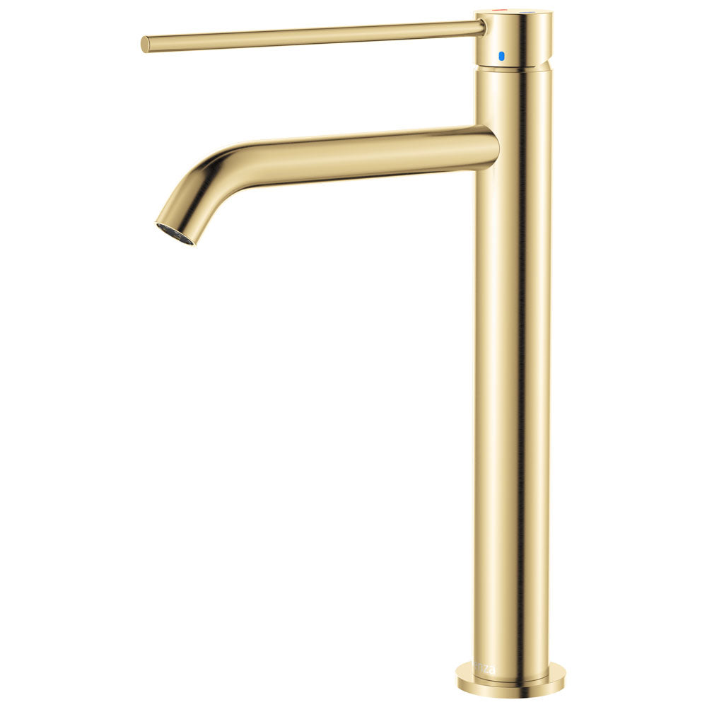 Fienza Kaya Care Tall Basin Mixer, Urban Brass