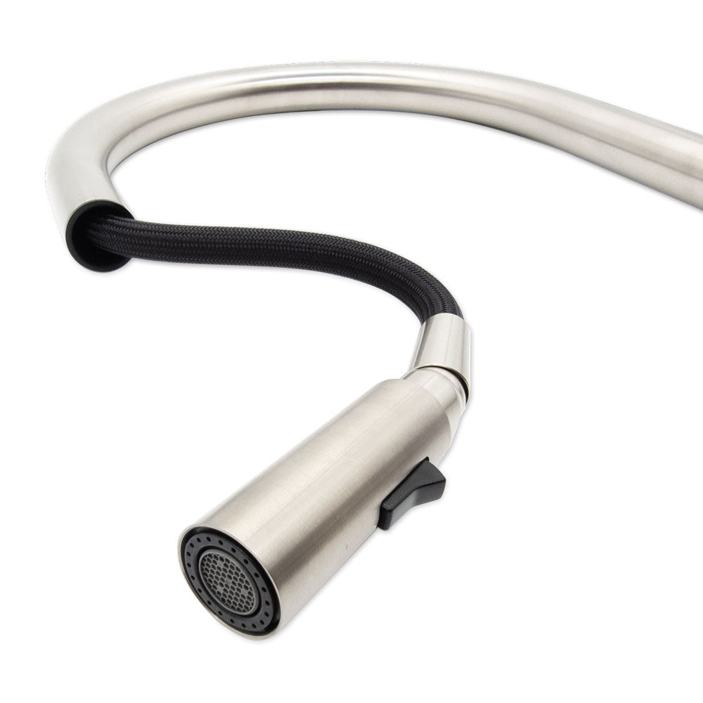 Fienza Kaya Pull Out Sink Mixer, Brushed Nickel