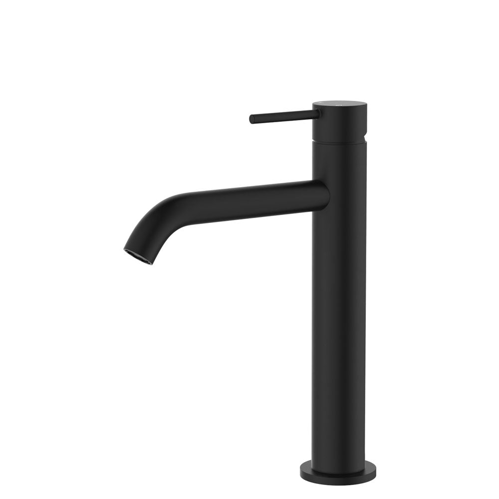 Fienza Kaya Medium Basin Mixer, Matte Black