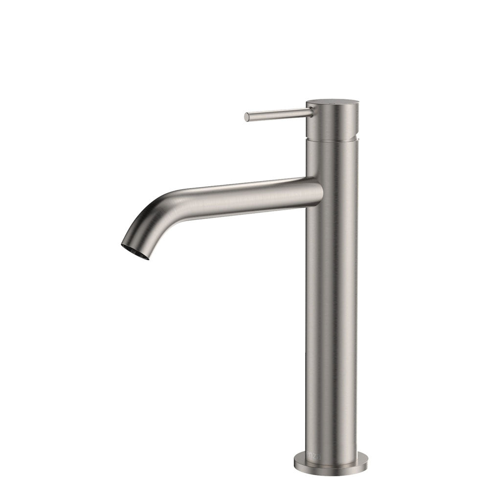 Fienza Kaya Medium Basin Mixer, Brushed Nickel