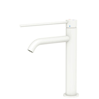 Fienza Kaya Care Medium Basin Mixer, Matte White