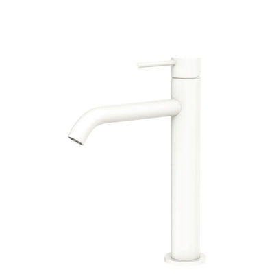 Fienza Kaya Medium Basin Mixer, Matte White