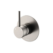 Fienza Kaya Up Wall Mixer Dress Kit Set Small Round Plate, Brushed Nickel