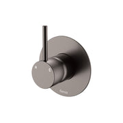 Fienza Kaya Up Wall Mixer Small Round Plate, Gun Metal