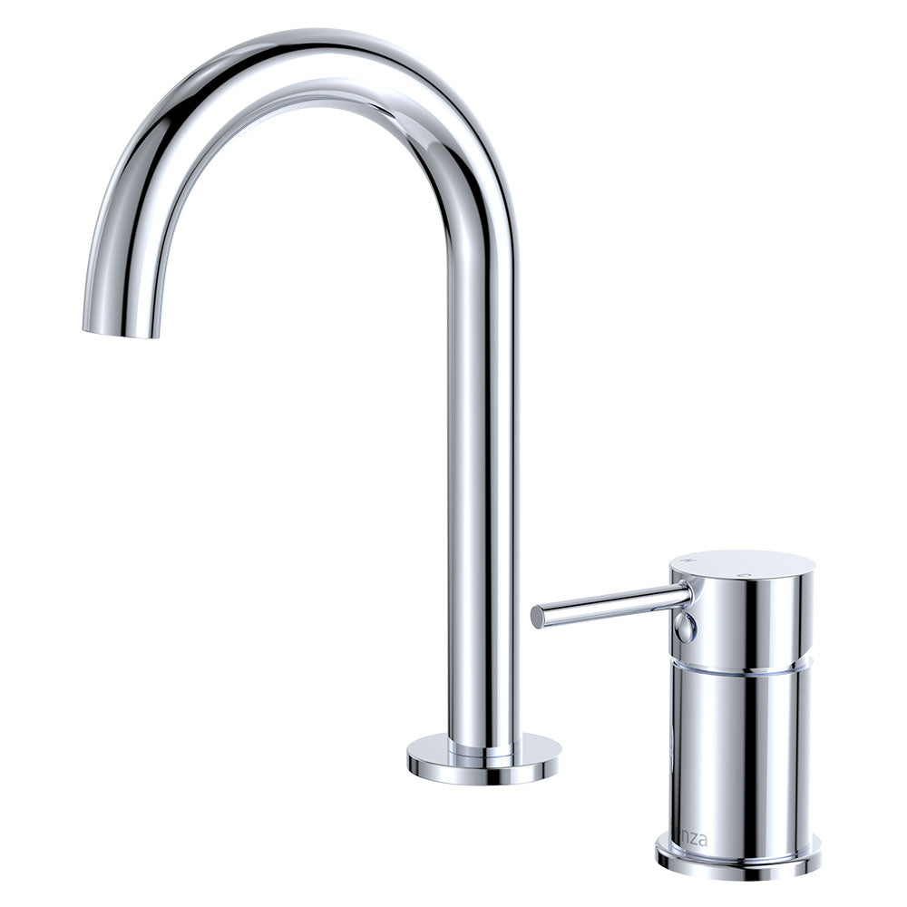 Fienza Kaya Round Hob Basin Mixer Set, Chrome