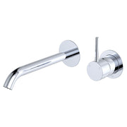 Fienza Kaya Up Basin/Bath Wall Mixer Dress Kit Set Round Plates 160mm Outlet, Chrome