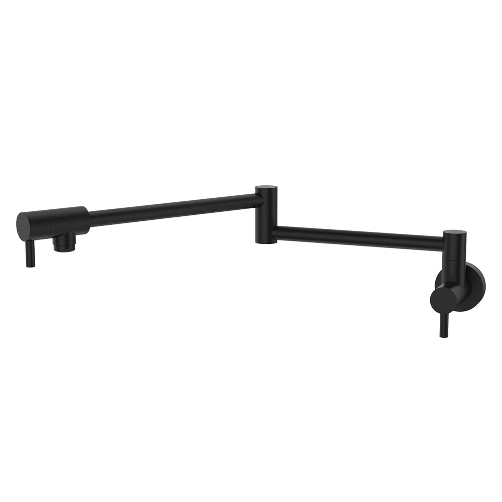 Fienza Kaya Pot Filler Wall Mixer, Matte Black