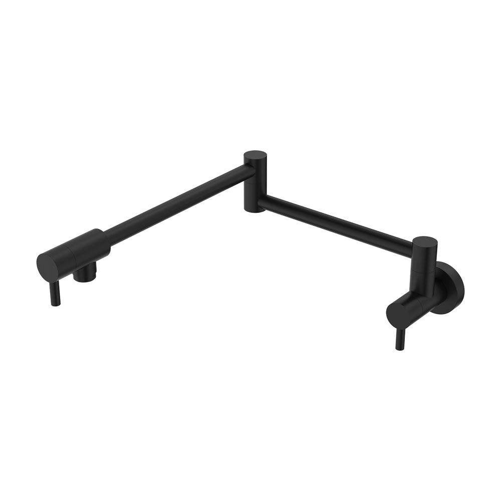 Fienza Kaya Pot Filler Wall Mixer, Matte Black