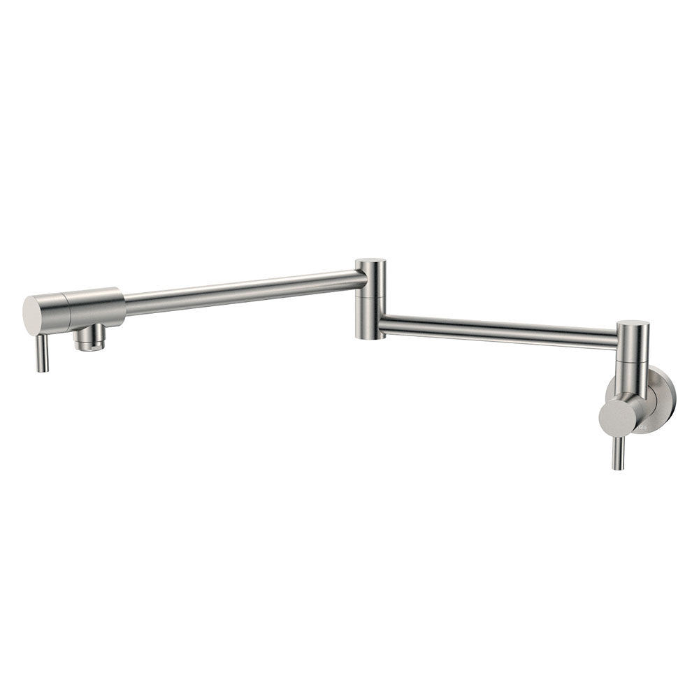 Fienza Kaya Pot Filler Wall Mixer, Brushed Nickel
