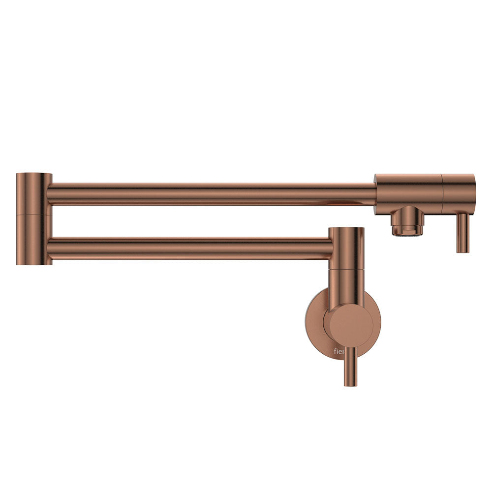 Fienza Kaya Pot Filler Wall Mixer, Brushed Copper