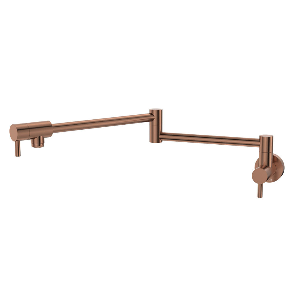 Fienza Kaya Pot Filler Wall Mixer, Brushed Copper