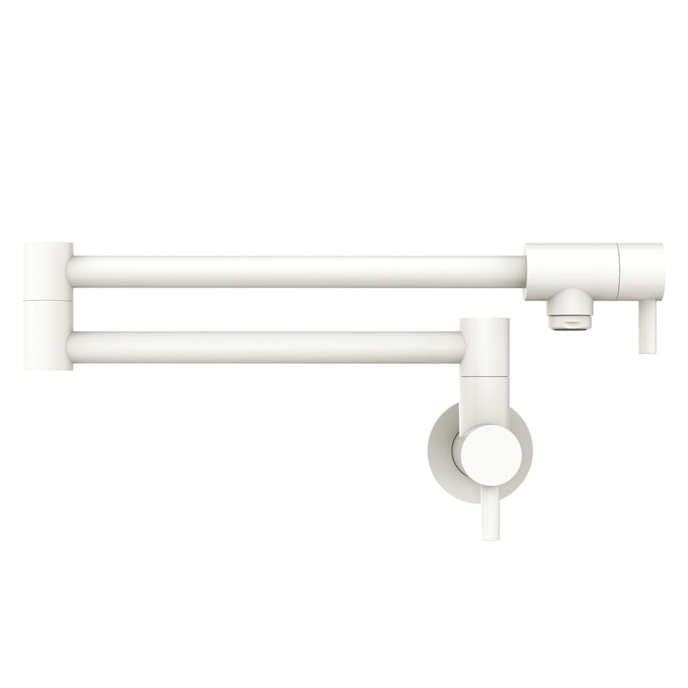 Fienza Kaya Pot Filler Wall Mixer, Matte White