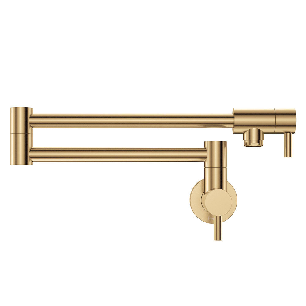 Fienza Kaya Pot Filler Wall Mixer, Urban Brass