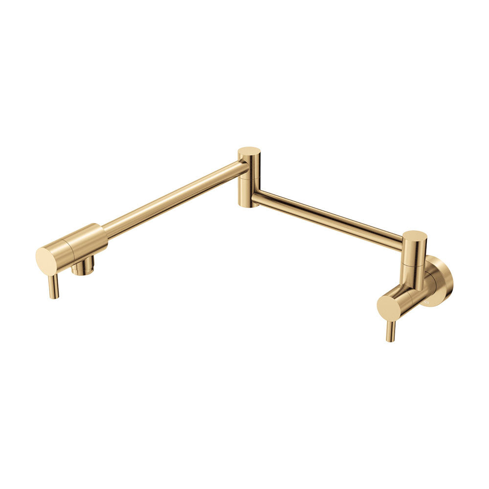 Fienza Kaya Pot Filler Wall Mixer, Urban Brass