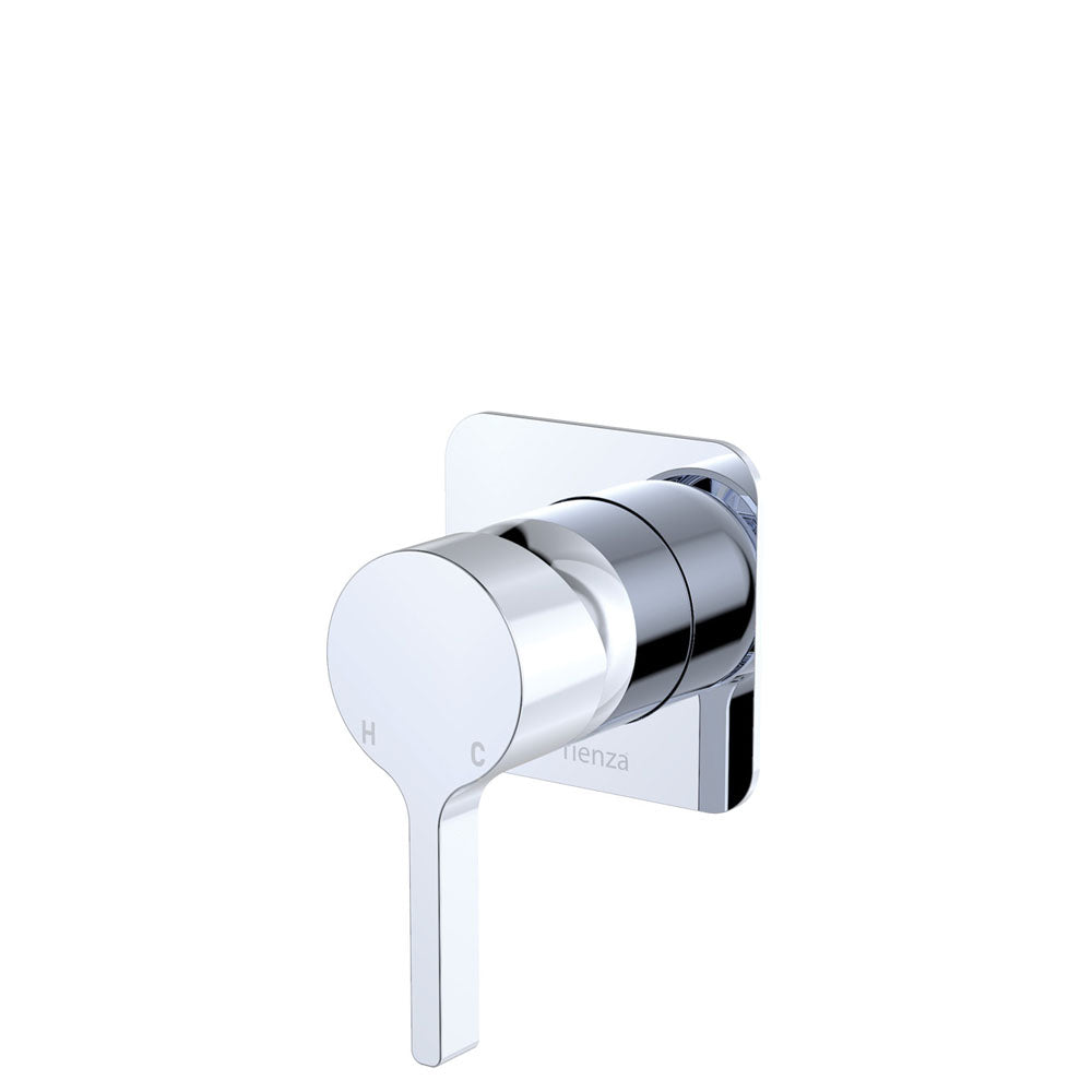 Fienza Sansa Wall Mixer Square Plate, Chrome