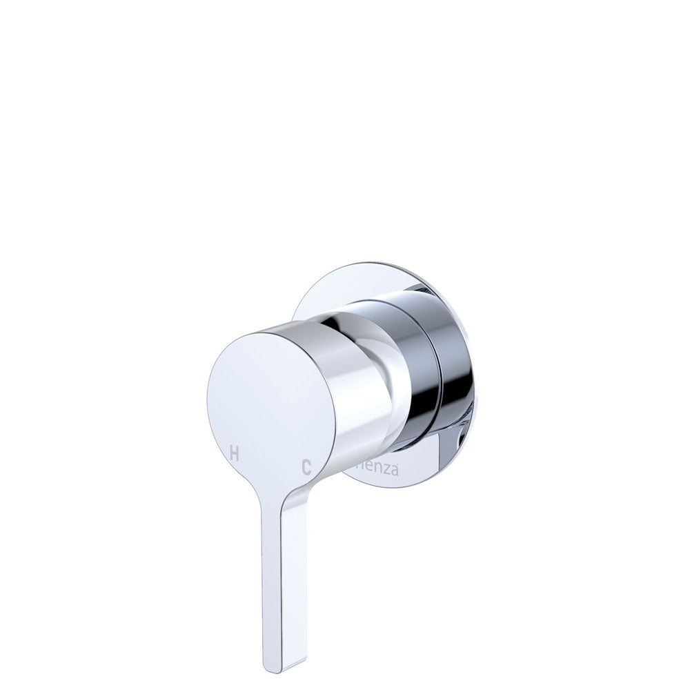 Fienza Sansa Wall Mixer Smallll Round Plate, Chrome