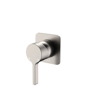 Fienza Sansa Wall Mixer Square Plate, Brushed Nickel