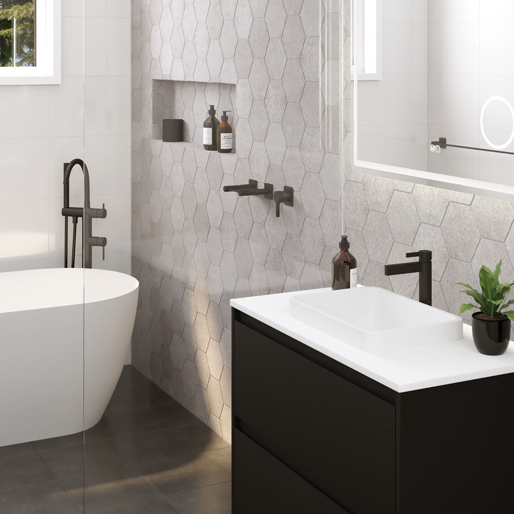 Fienza Sansa Basin Mixer Eco, Matte Black