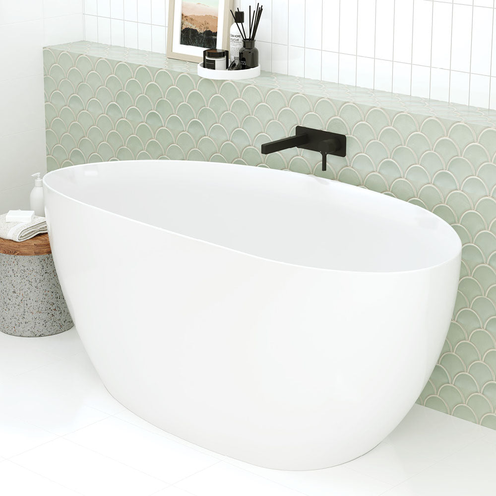 Fienza Sansa Wall Bath Set, Matte Black