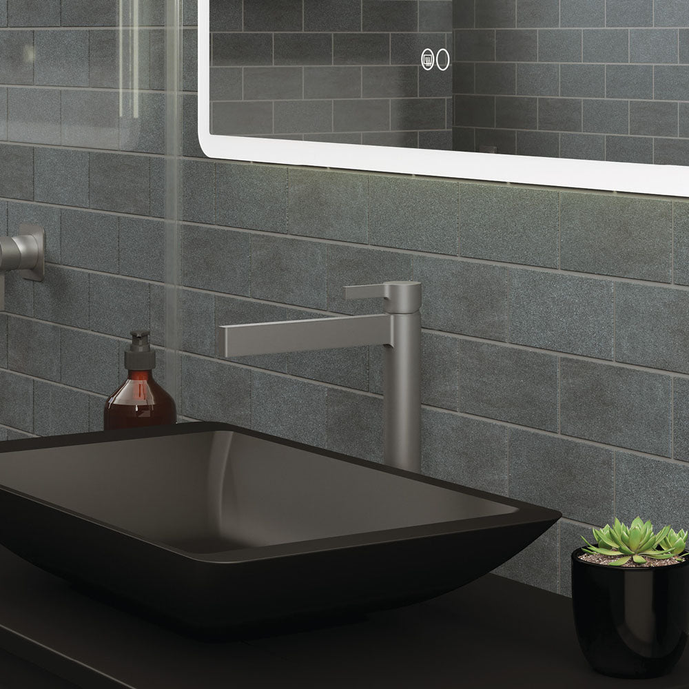 Fienza Sansa Tall Basin Mixer, Gun Metal