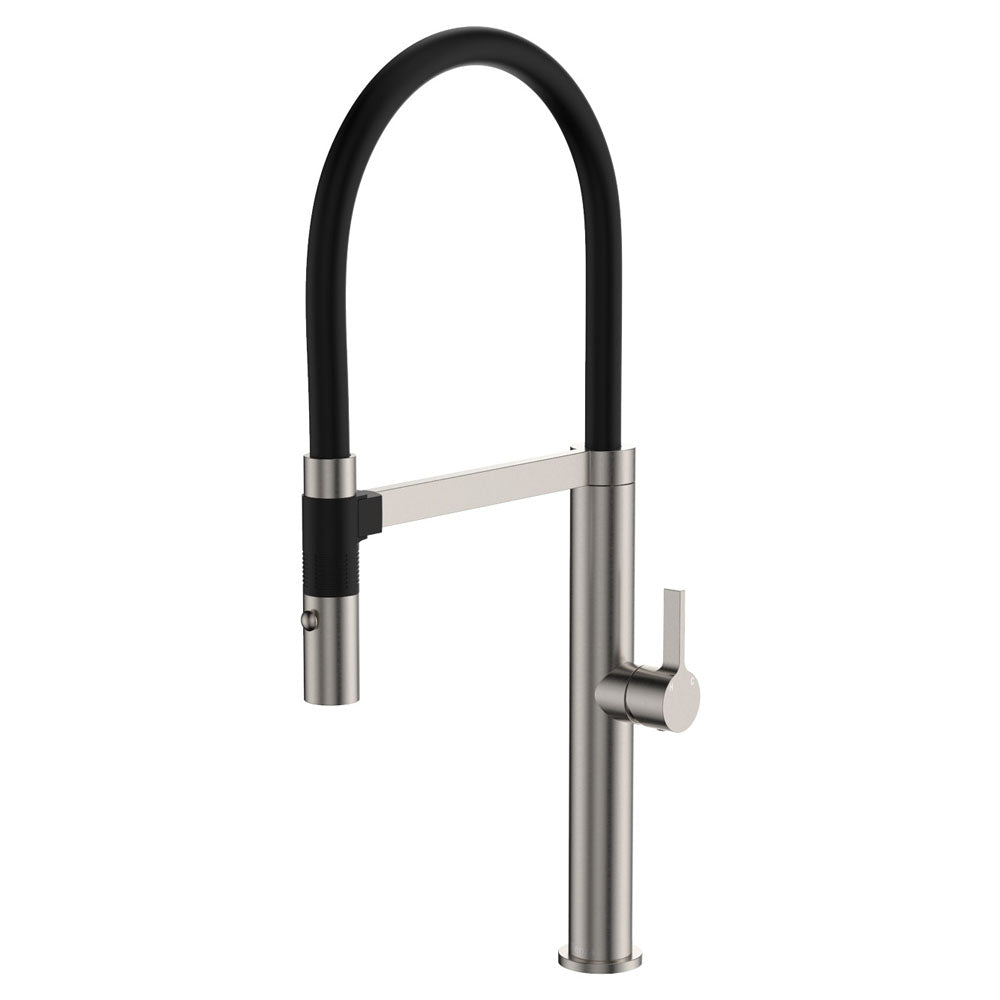 Fienza Sansa Pull Down Sink Mixer, Brushed Nickel