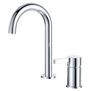 Fienza Sansa Round Hob Basin Mixer Set, Chrome