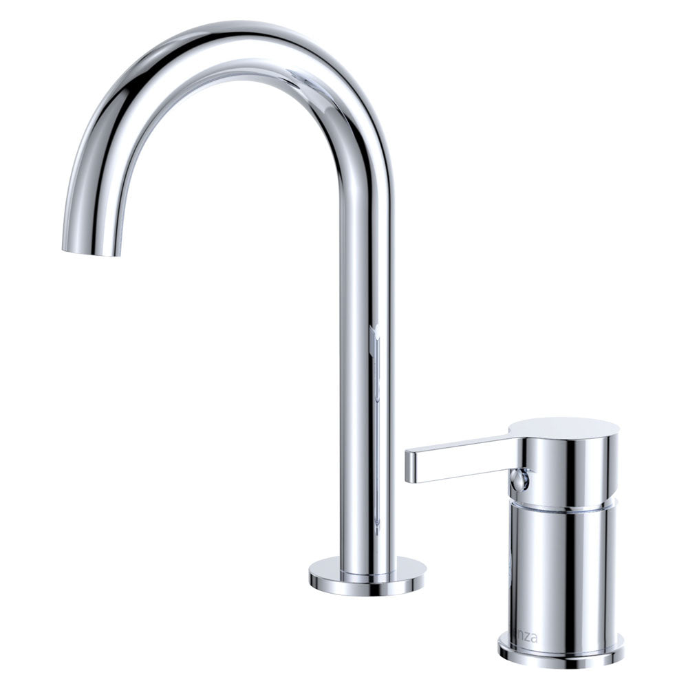 Fienza Sansa Round Hob Basin Mixer Set, Chrome