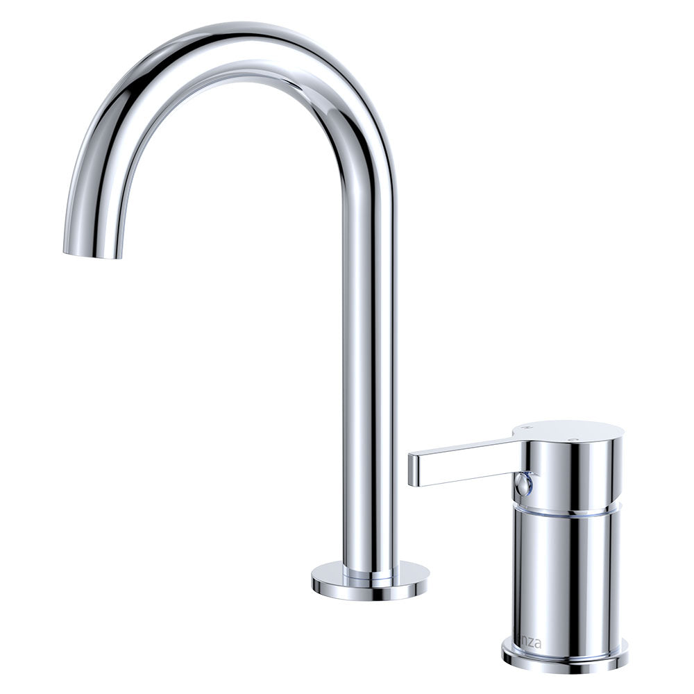 Fienza Sansa Round Hob Basin Mixer Set, Chrome