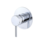 Fienza Axle Wall Mixer Large Round Plate, Chrome